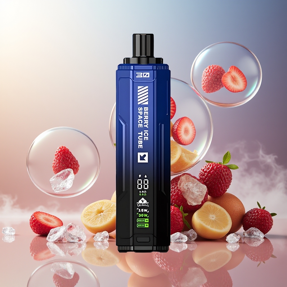 Partihandel Sverige VEIIK SPACE TUBE 20000 Puffs Engångs Vape Bär Is 22ml 850mAh Typ-C Skärm