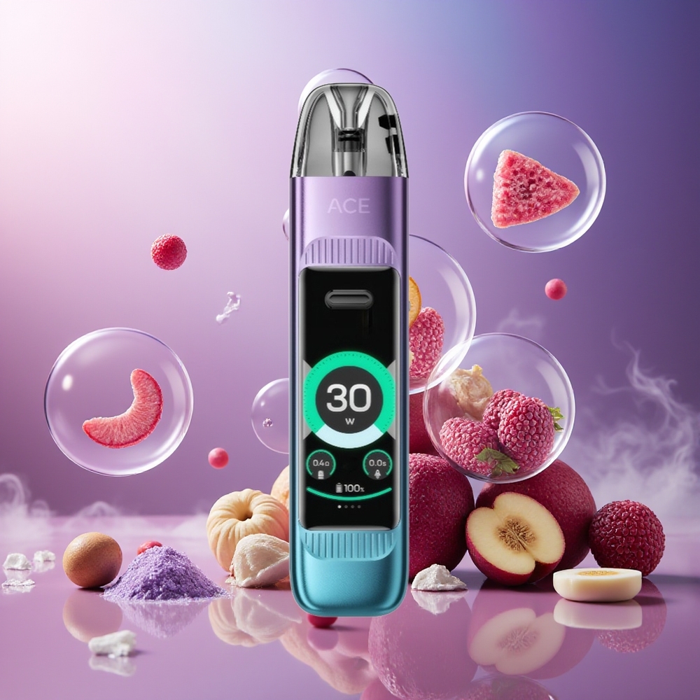 Partihandel Sverige VOZOL ACE MAX 1 Mun Galaxy Violett 30W USB-C 1000mAh