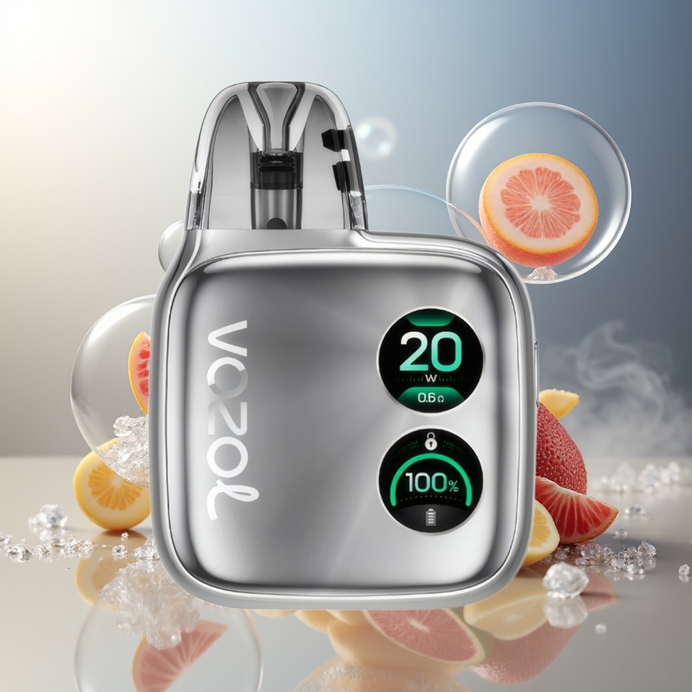 Partihandel Sverige VOZOL ACE Pro Engångs Vape 2 Is Silver 2mL 1400mAh 3-Nivå Luftflöde