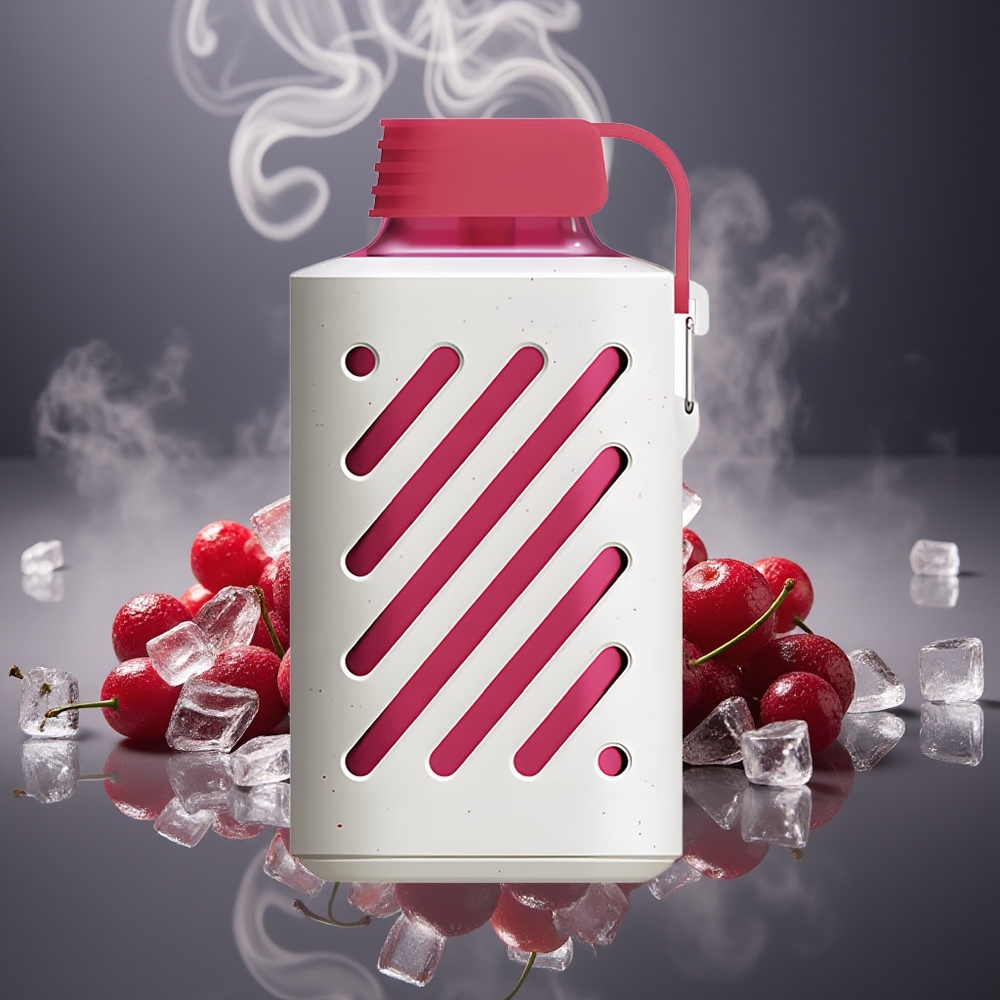 Partihandel Sverige VOZOL GEAR 10000 Engångsvape Körsbärsis 10000 Puffar 20ml VAMT Mesh Coil