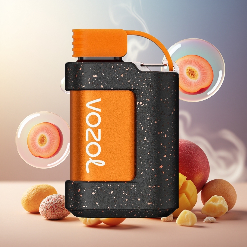 Partihandel Sverige VOZOL Gear 7000 Bärbar 15mL 500mAh 50/20mg Persika Mango Smoothie