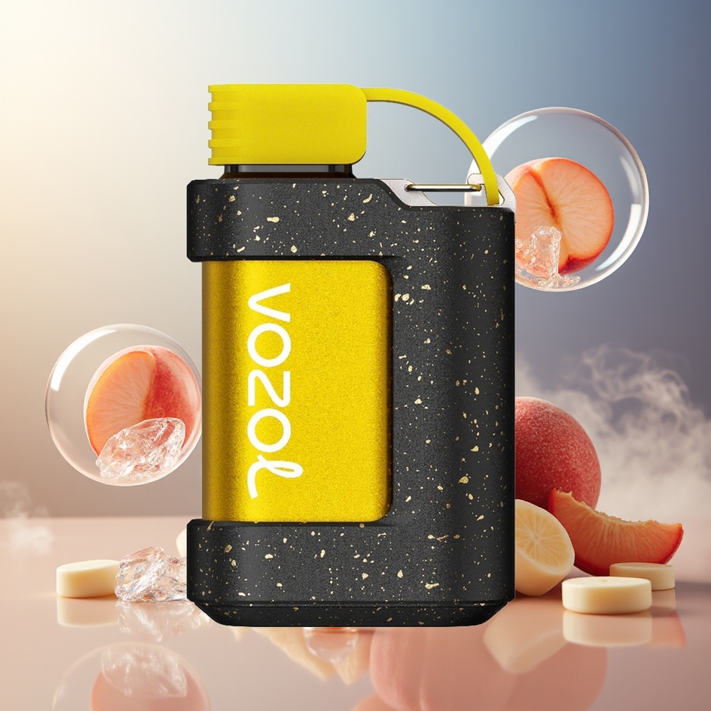 Partihandel Sverige VOZOL Gear 7000 Bärbar 1 Mun 15mL E-vätska Persika Is 500mAh