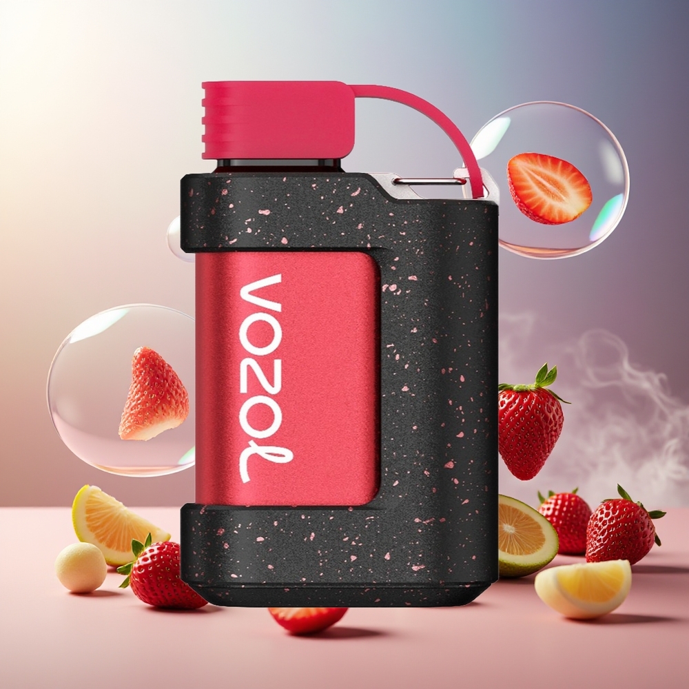 Partihandel Sverige VOZOL Gear 7000 Bärbar Jordgubb Glass 15mL 500mAh 50/20mg