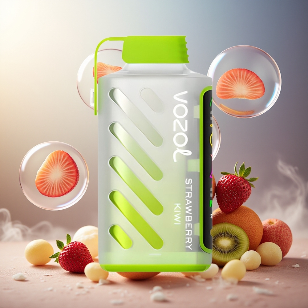 Partihandel Sverige VOZOL Gear Power 20000 Puffs Dual Mesh Jordgubb Kiwi