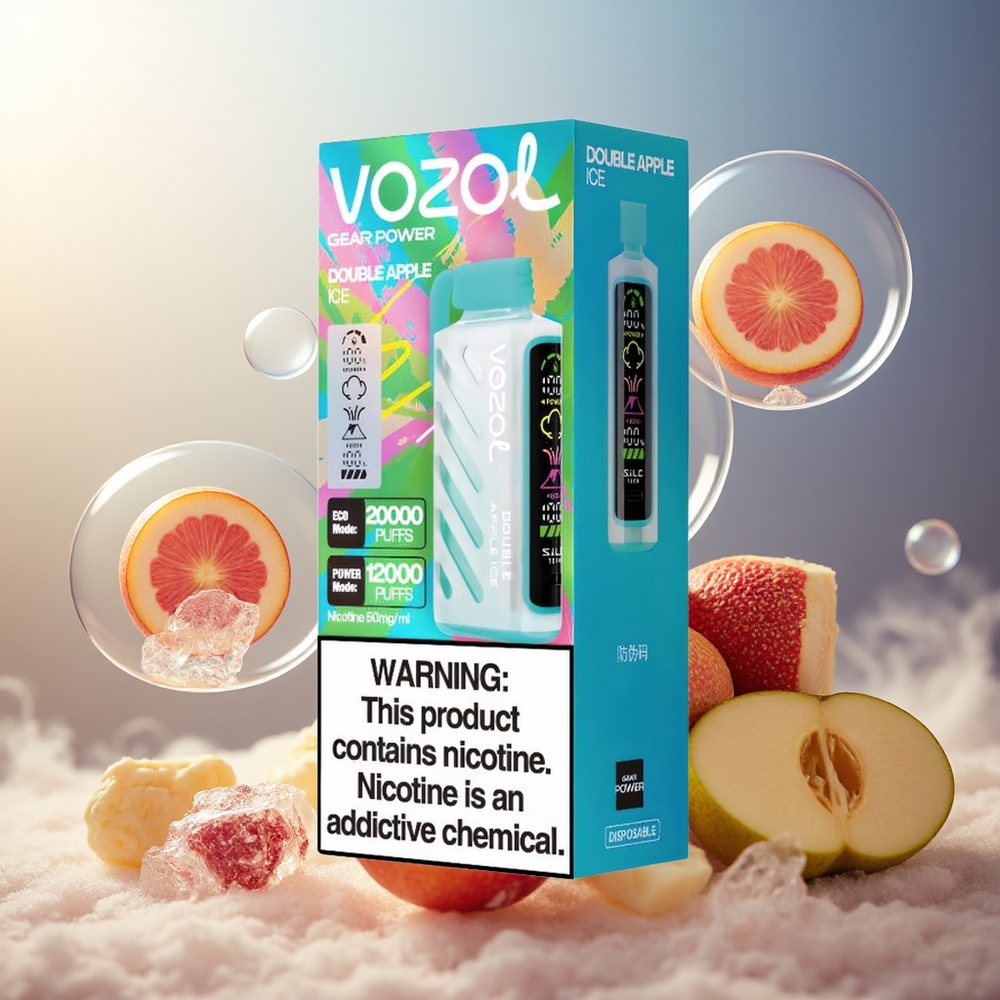 Partihandel Sverige VOZOL Gear Power 20000 Puffs Dubbel Äpple Is