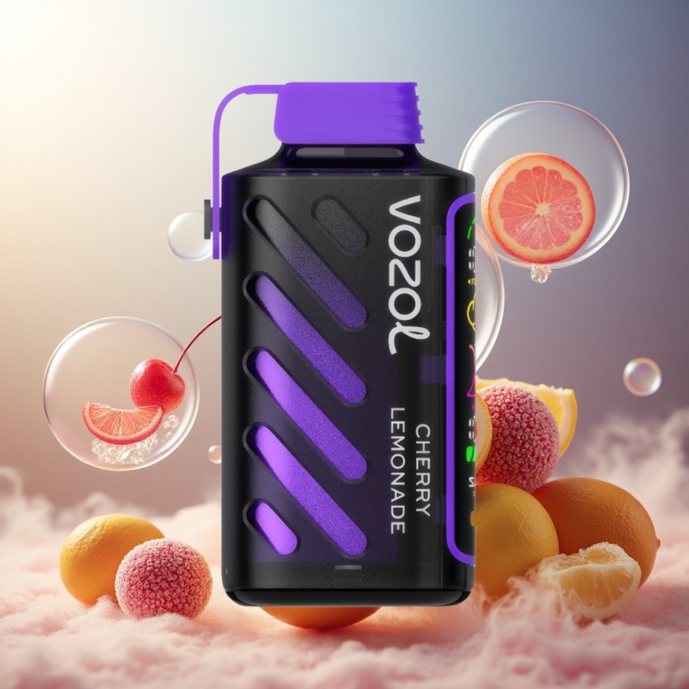 Partihandel Sverige VOZOL Gear Power 20000 Puffs Körsbär Lemonad Dual Mesh Coil 20mL