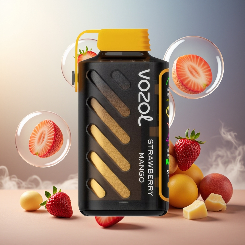 Partihandel Sverige VOZOL Gear Power 20000 Puffs S.i.L.C. Tech Dual Mesh Jordgubb Mango
