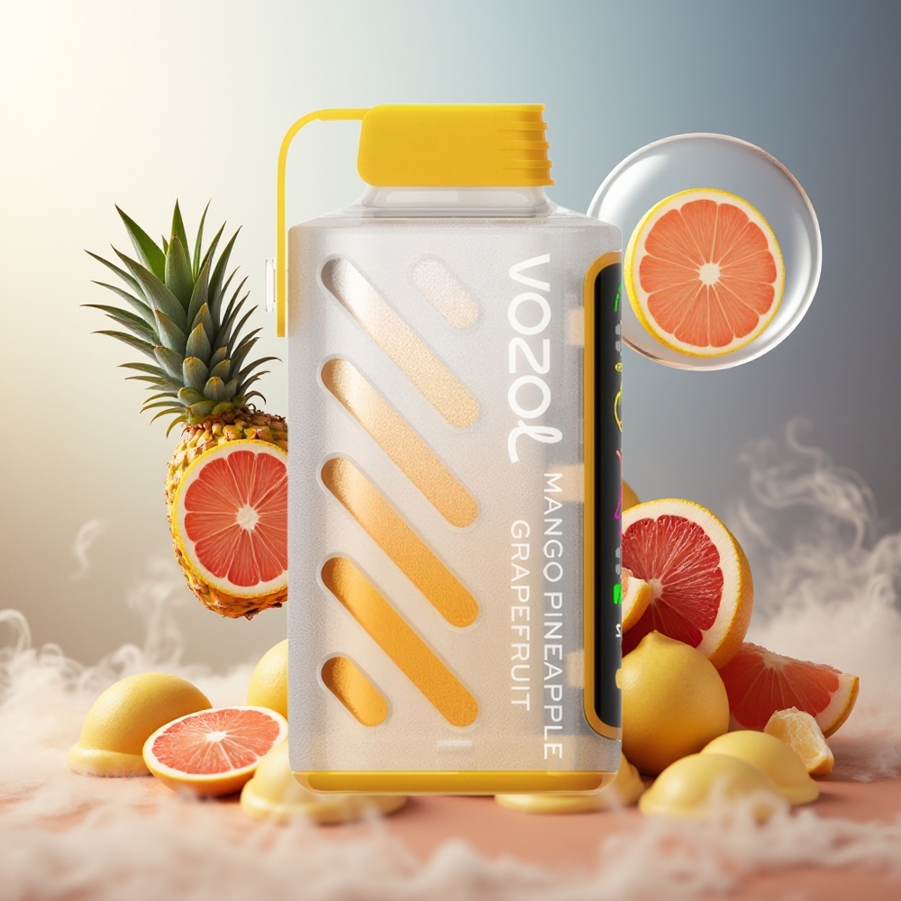 Partihandel Sverige VOZOL Gear Power 20000 Puffs S.i.L.C. Tech Dual Mesh Mango Ananas Grapefrukt