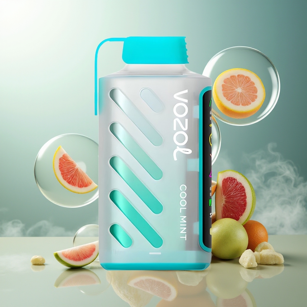 Partihandel Sverige VOZOL Gear Power 20000 Puffs Sval Mint S.i.L.C. Tech Dual Mesh 20mL