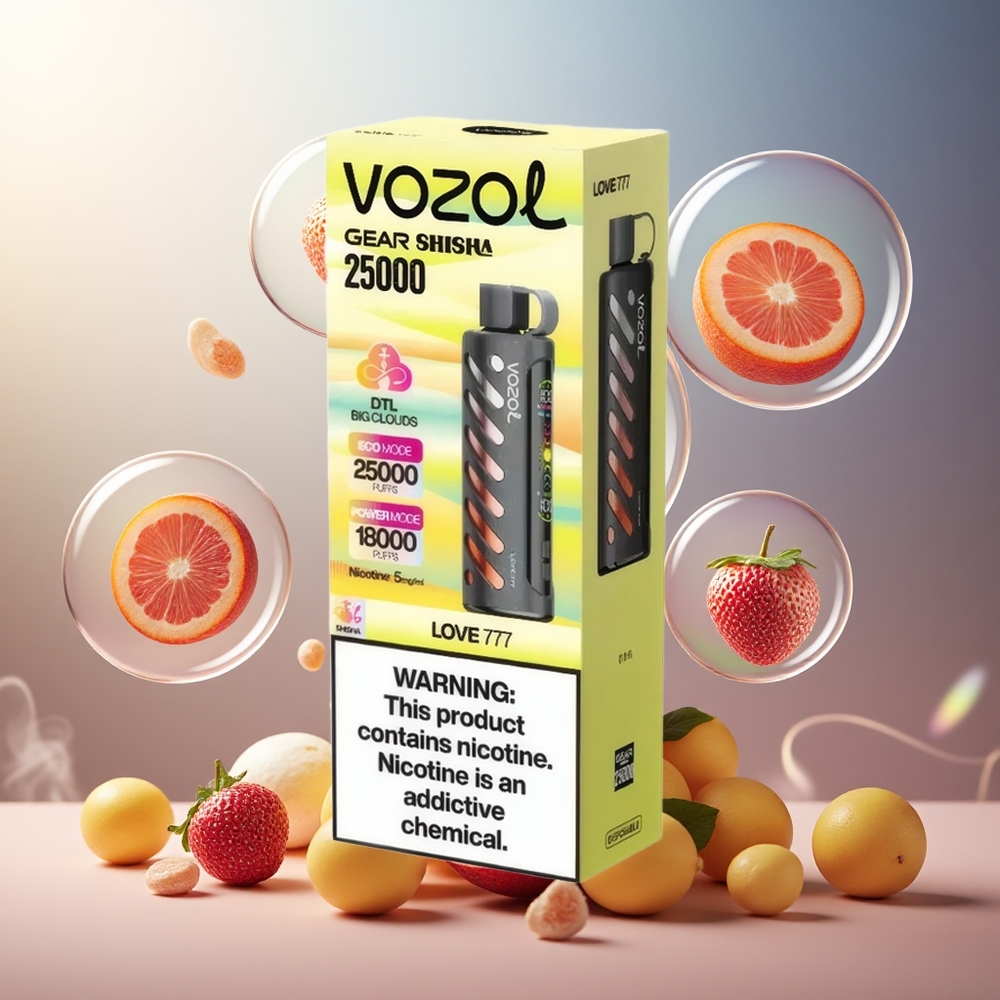 Partihandel Sverige VOZOL Gear Shisha 25000 Puffs Dual Mesh 30 Smaker Love 777