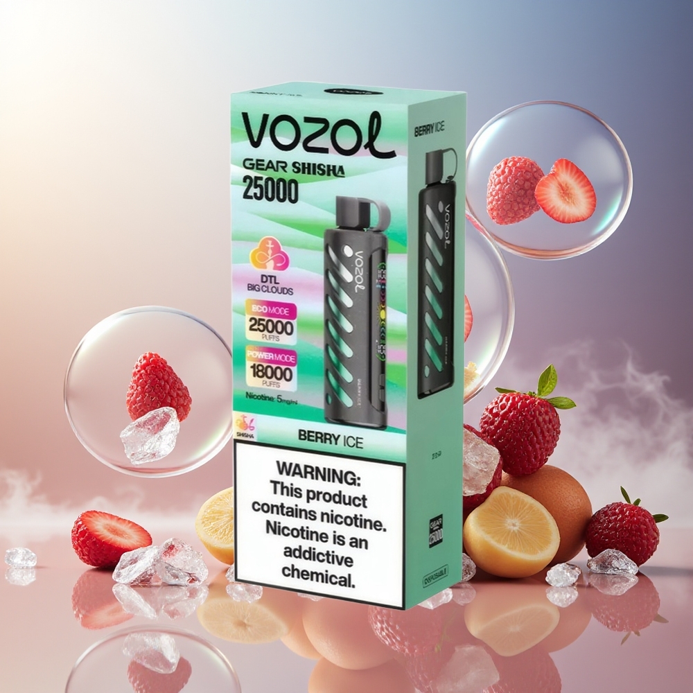 Partihandel Sverige VOZOL Gear Shisha 25000 Puffs Dual Mesh Bär Is