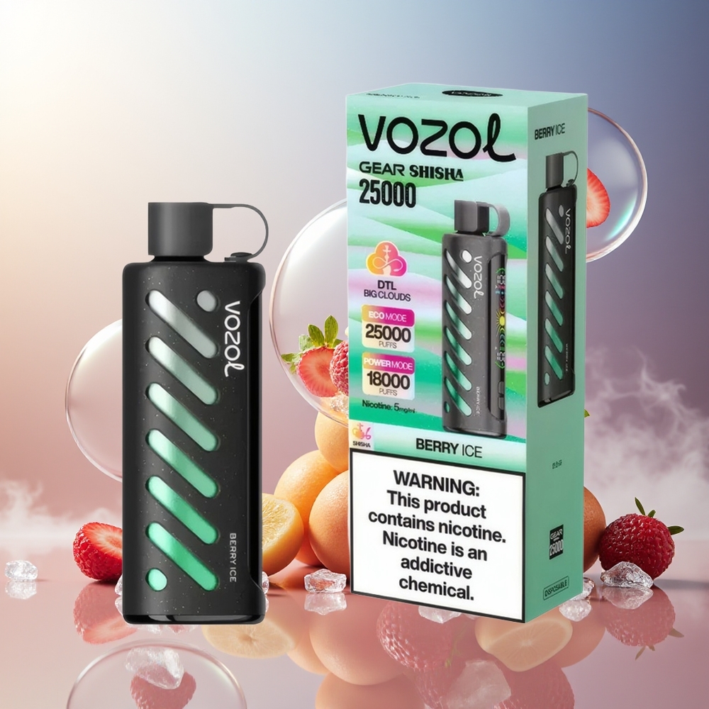Partihandel Sverige VOZOL Gear Shisha 25000 Puffs Dual Mesh Bär Is