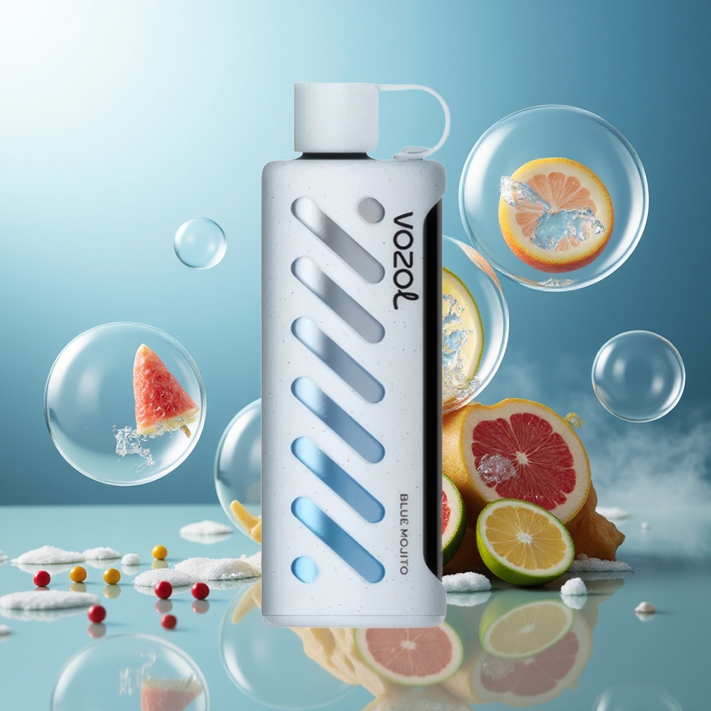 Partihandel Sverige VOZOL Gear Shisha 25000 Puffs Dual Mesh Blå Mojito