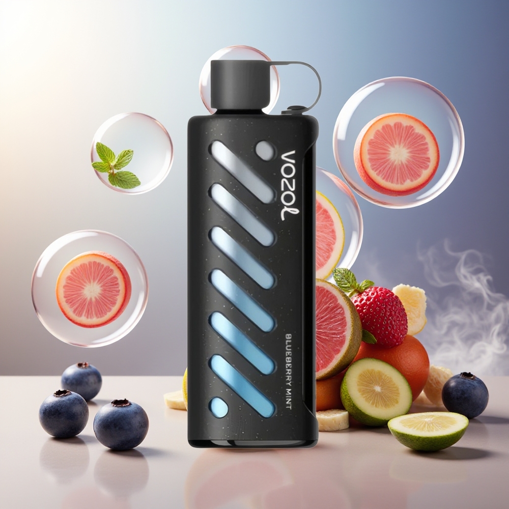 Partihandel Sverige VOZOL Gear Shisha 25000 Puffs Dual Mesh Blåbär Mynta