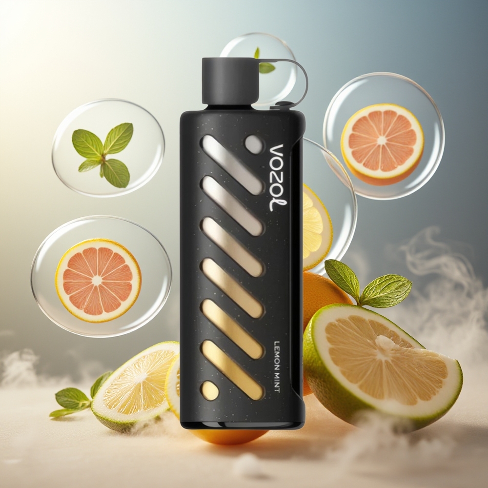 Partihandel Sverige VOZOL Gear Shisha 25000 Puffs Dual Mesh Citron Mynta
