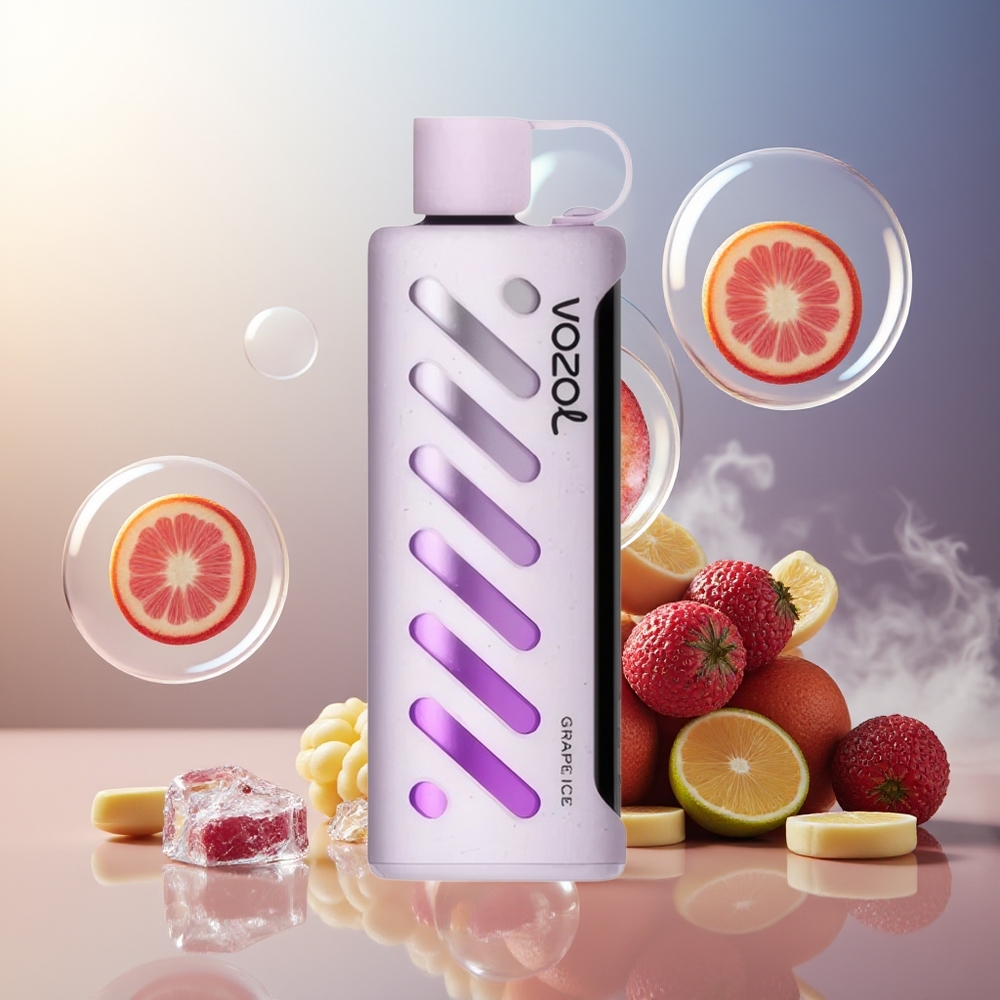 Partihandel Sverige VOZOL Gear Shisha 25000 Puffs Dual Mesh Druvis ICE