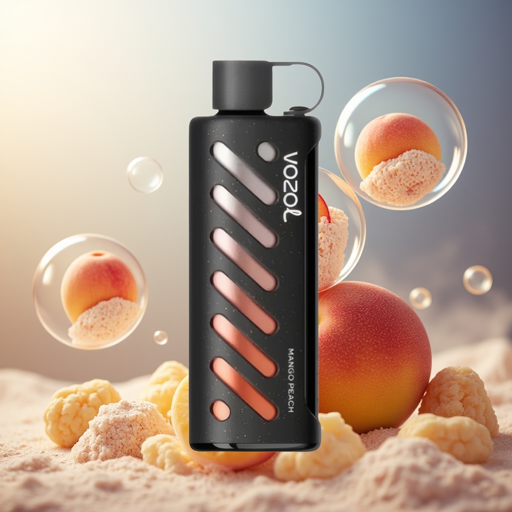 Partihandel Sverige VOZOL Gear Shisha 25000 Puffs Dual Mesh Mangö Persika