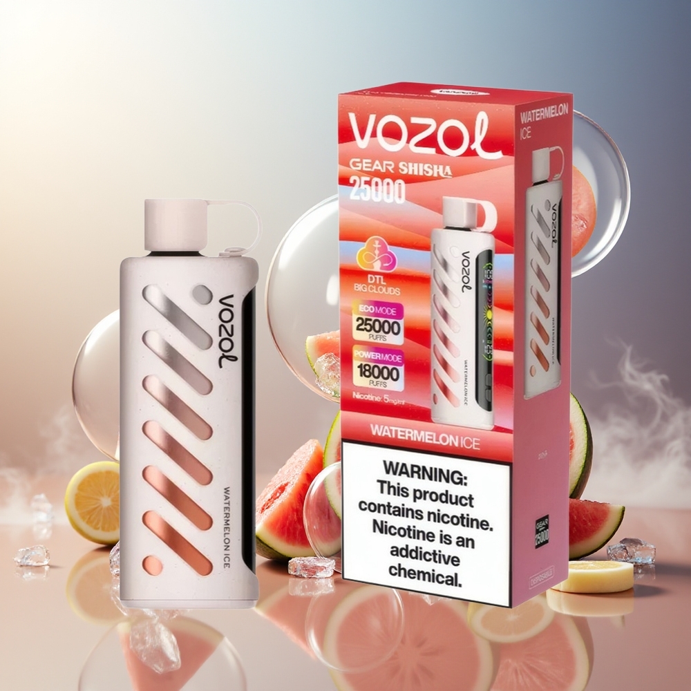 Partihandel Sverige VOZOL Gear Shisha 25000 Puffs Dual Mesh Vattenmelong Is