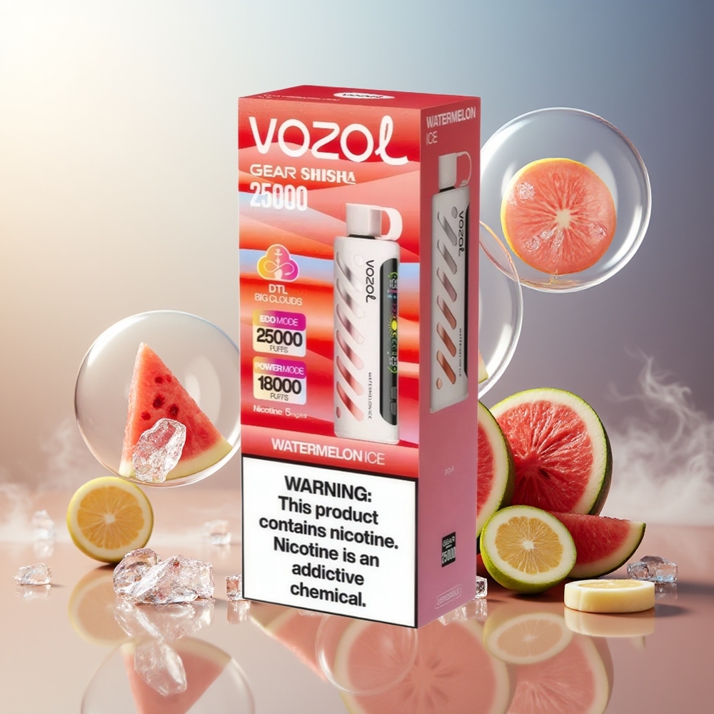 Partihandel Sverige VOZOL Gear Shisha 25000 Puffs Dual Mesh Vattenmelong Is