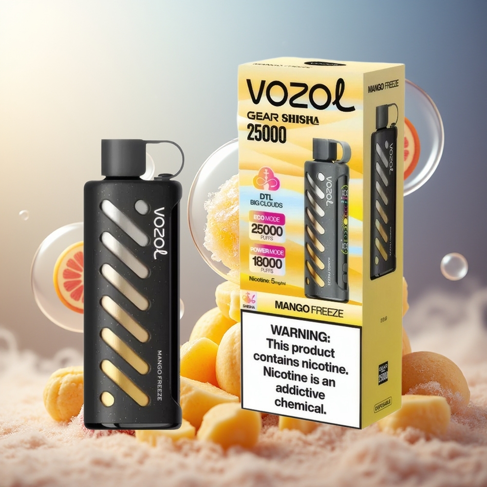 Partihandel Sverige VOZOL Gear Shisha 25000 Puffs Dual Modes Mango Fryst