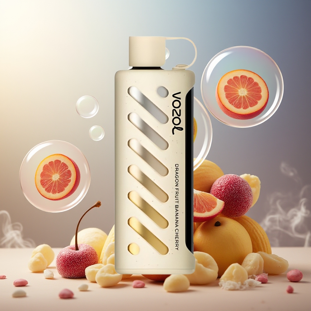 Partihandel Sverige VOZOL Gear Shisha 25000 Puffs S.i.L.C Tech Dubbel Läge Drakenfrukt Banan Körsbär