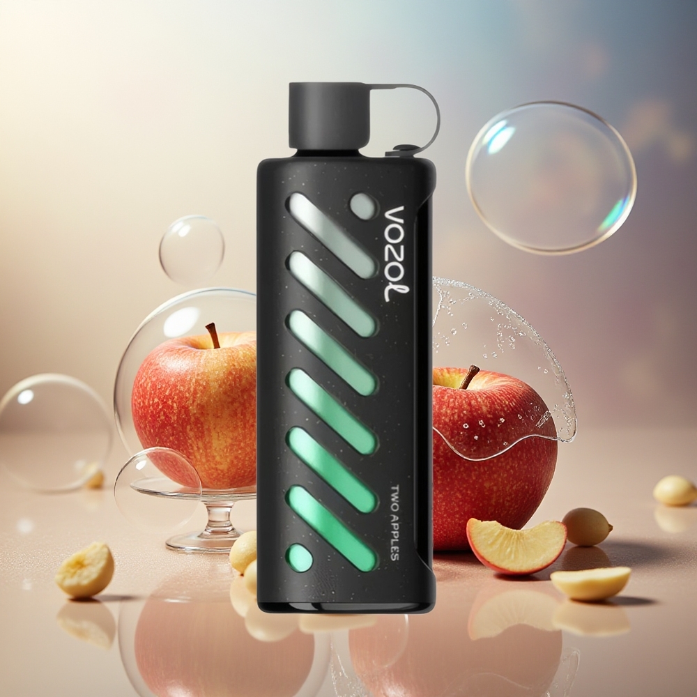 Partihandel Sverige VOZOL Gear Shisha 25000 Puffs Två Äpplen S.i.L.C Tech 1000mAh