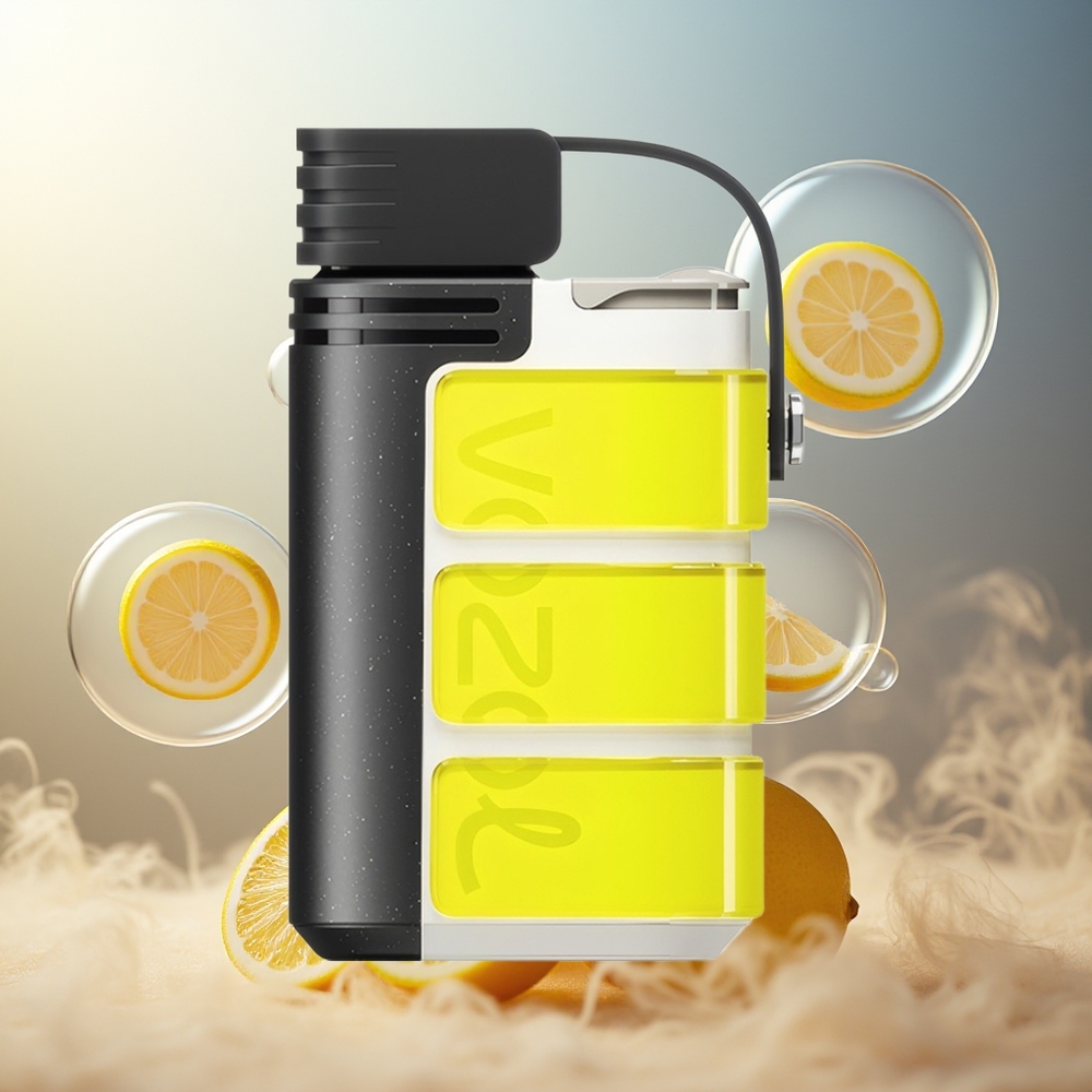 Partihandel Sverige VOZOL GEARS 4000C/6000C Engångs Vape Citrongul 500mAh 4000/6000 Puffs S.iL.C Tech