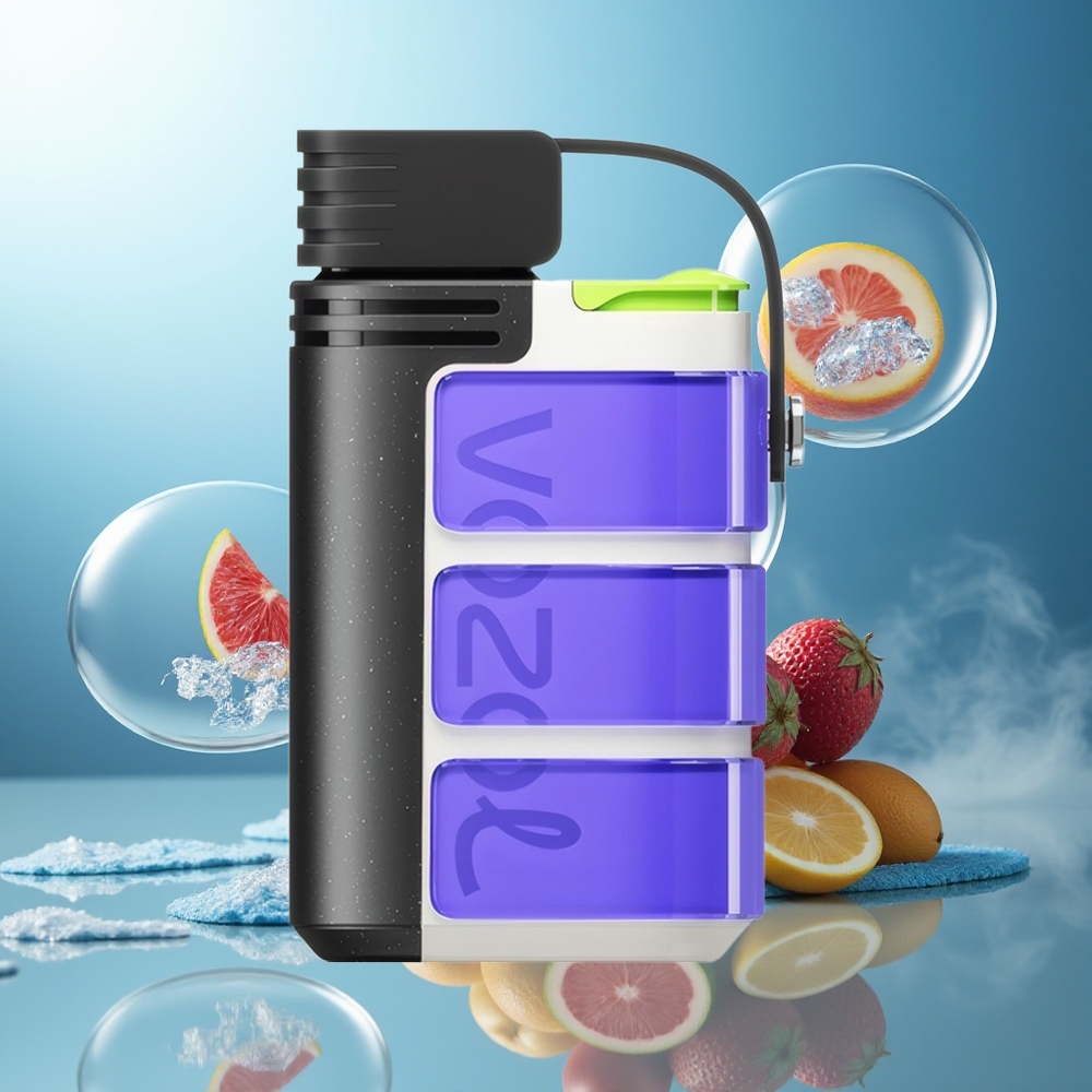 Partihandel Sverige VOZOL GEARS 4000C/6000C Engångs Vape Safirblå 500mAh 4 Smaker S.iL.C Tech