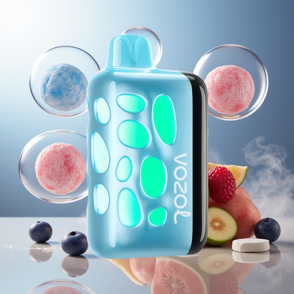 Partihandel Sverige VOZOL RAVE 40000 Glödande Blåbär Is 270° Beat-Synced 1000mAh