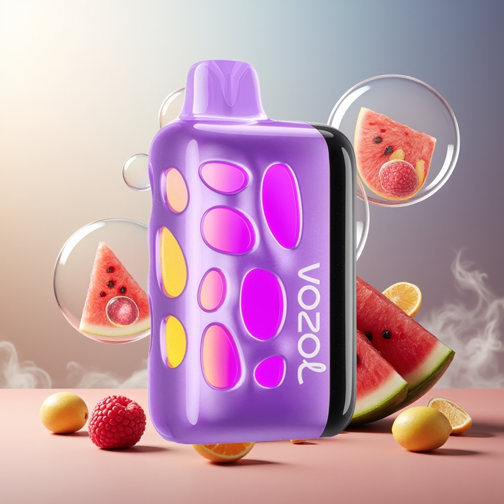 Partihandel Sverige VOZOL RAVE 40000 Vattenmelon Razz Rancher 270° Glow 1000mAh