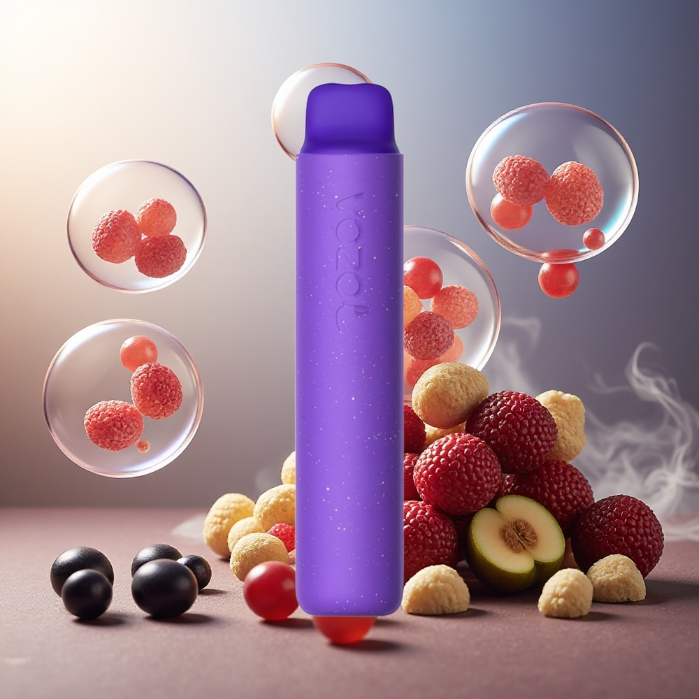 Partihandel Sverige VOZOL STAR 2000 65% PCR Svart Vinbär 1 Munstycke Mesh Coil 800mAh