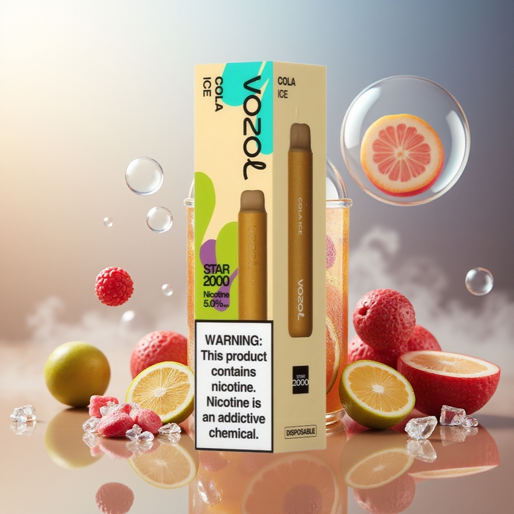 Partihandel Sverige VOZOL STAR 2000 Engångsvape Kolais 800mAh 2000 Puffar