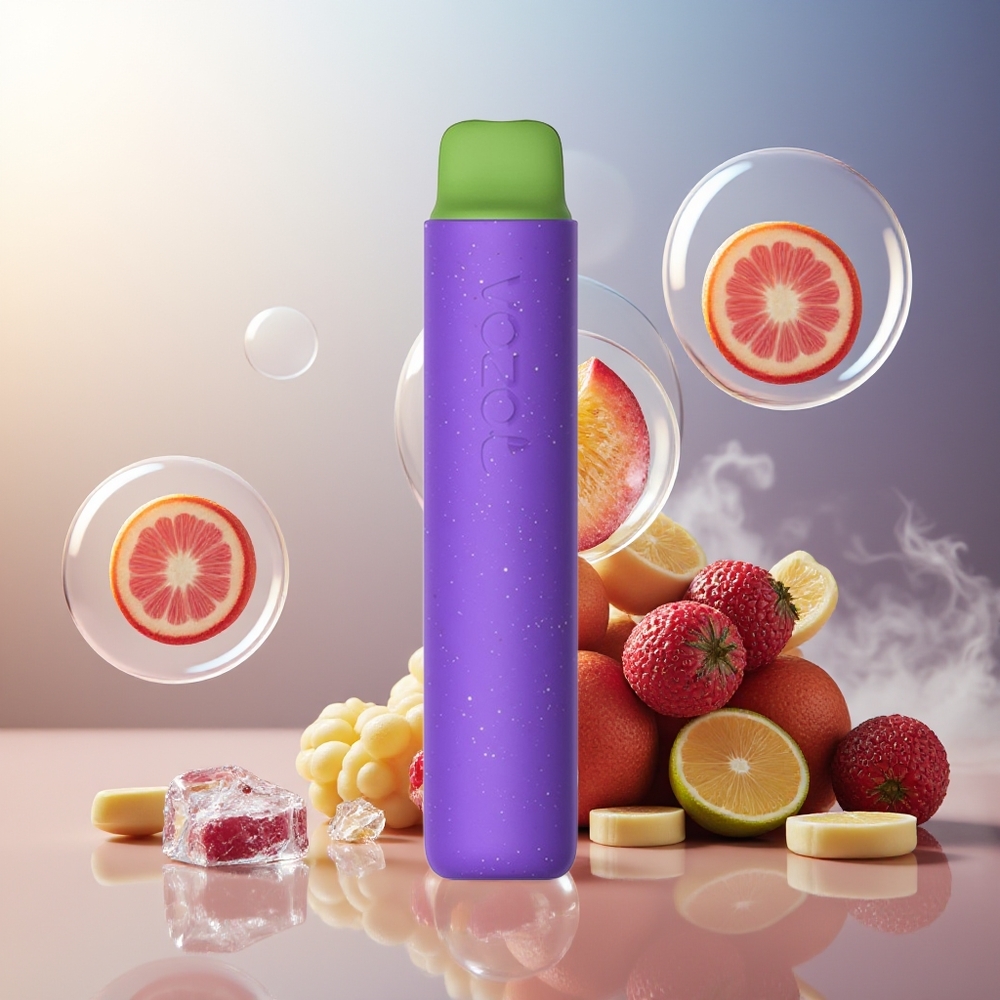 Partihandel Sverige VOZOL STAR 2000 Enkelanvänd Vape Druvis Is 2000 puffar Mjuk munstycke