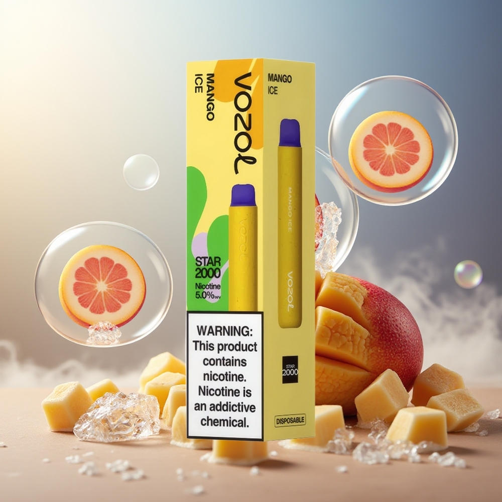 Partihandel Sverige VOZOL STAR 2000 Mango Is PCR Mesh Mjuk Munstycke 800mAh