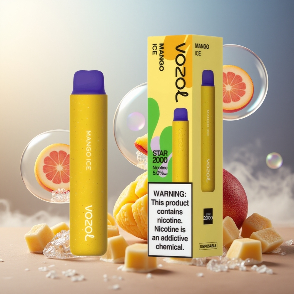 Partihandel Sverige VOZOL STAR 2000 Mango Is PCR Mesh Mjuk Munstycke 800mAh
