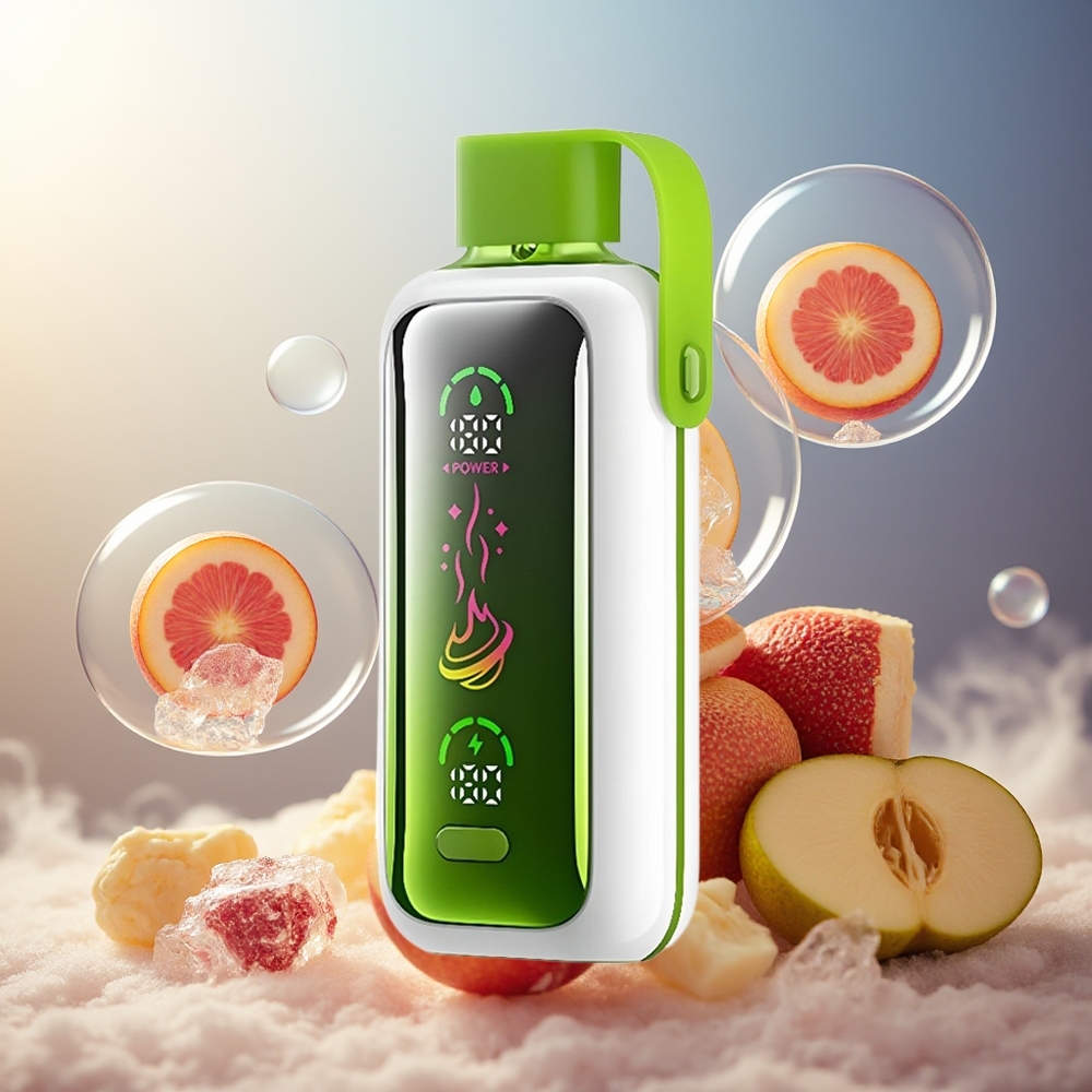 Partihandel Sverige VOZOL Star 20000 Puffs Dubbel Äpple Is HD Spegel Skärm Dual Mesh 650mAh