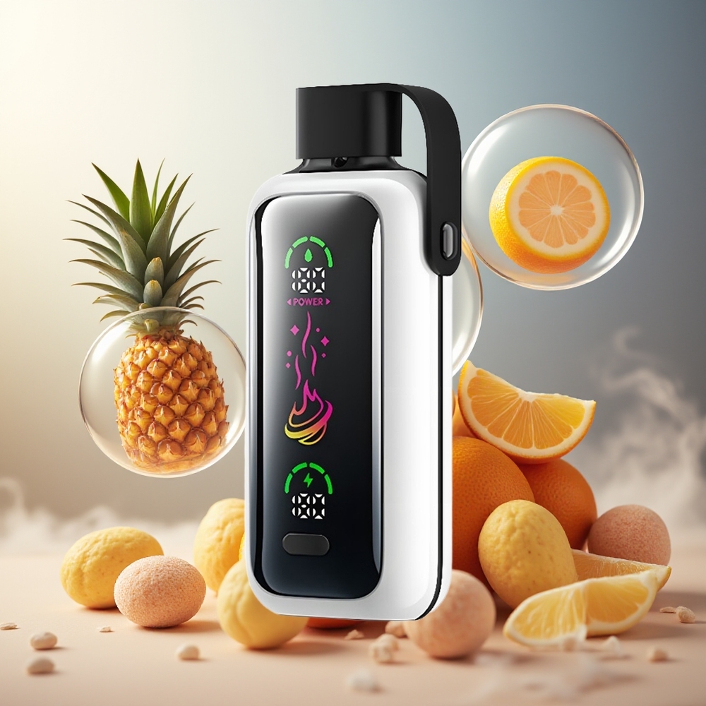 Partihandel Sverige VOZOL Star 20000 Puffs HD Skärm Dual Mesh Apelsin Ananas Litchi