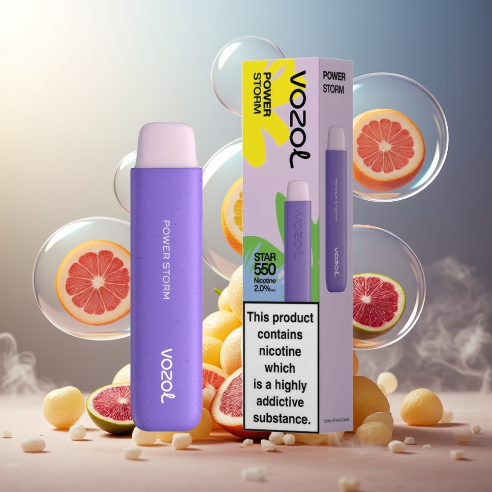 Partihandel Sverige VOZOL STAR 550 Engångs Vape Kraft Storm 2ML 550 Puffar
