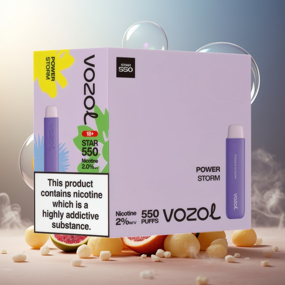 Partihandel Sverige VOZOL STAR 550 Engångs Vape Kraft Storm 2ML 550 Puffar