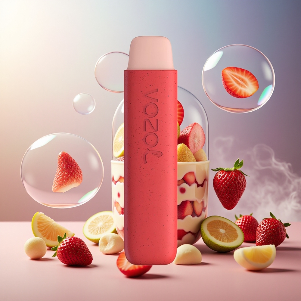 Partihandel Sverige VOZOL STAR 550 Nedbrytbar 2ML 450mAh Jordgubbglass