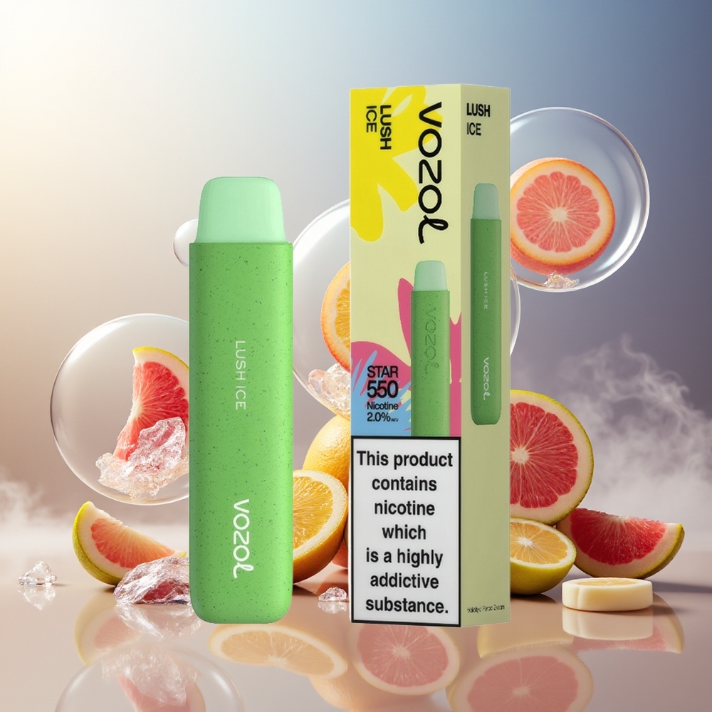Partihandel Sverige VOZOL STAR 550 Nedbrytbar Batteri Lush Is 2ML 450mAh