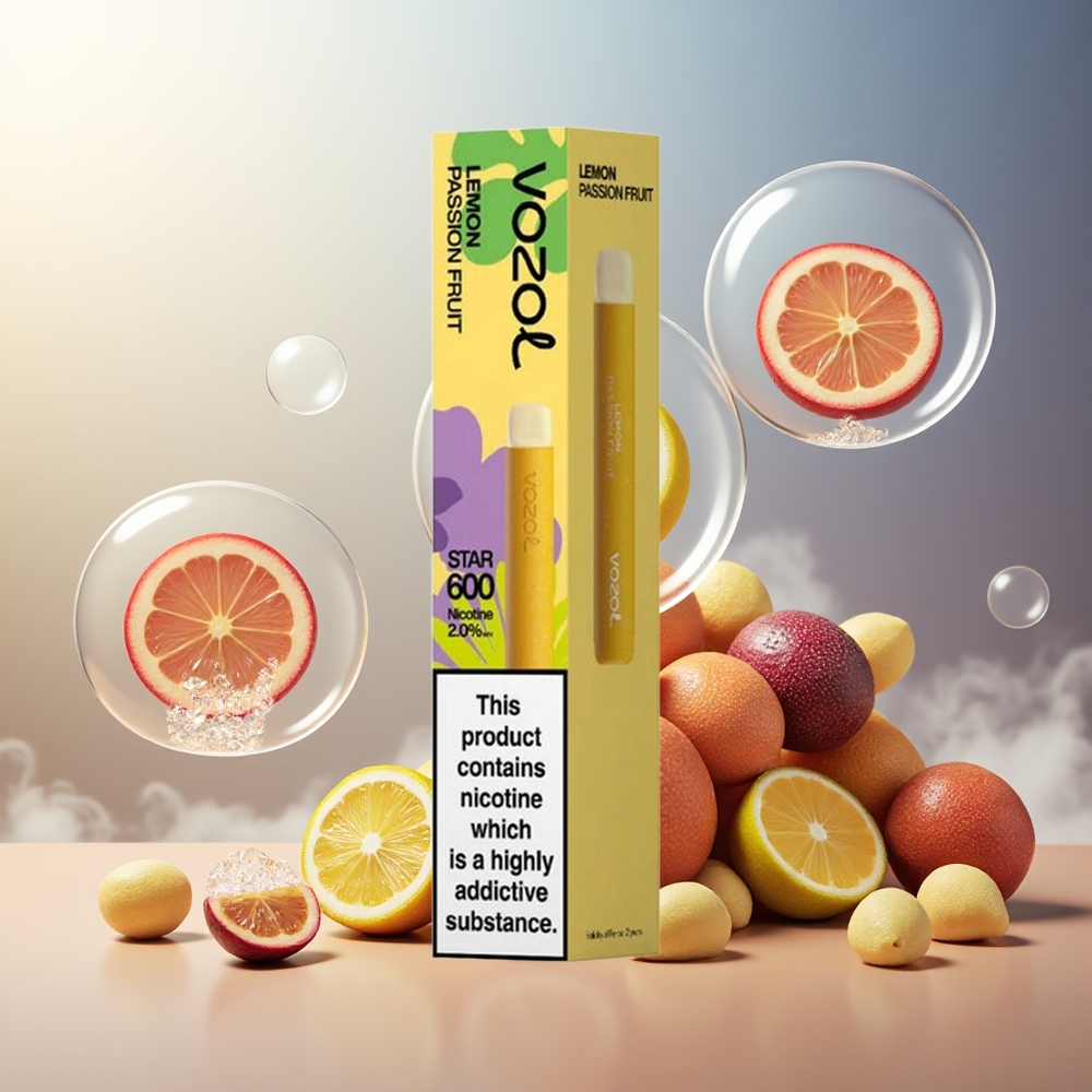 Partihandel Sverige VOZOL STAR 600 Disposable 2ML 500mAh Citron Passionfrukt