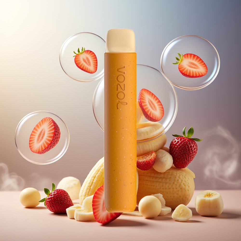 Partihandel Sverige VOZOL STAR 600 Engångs Vape Jordgubb Banan 2ML 600 puffar