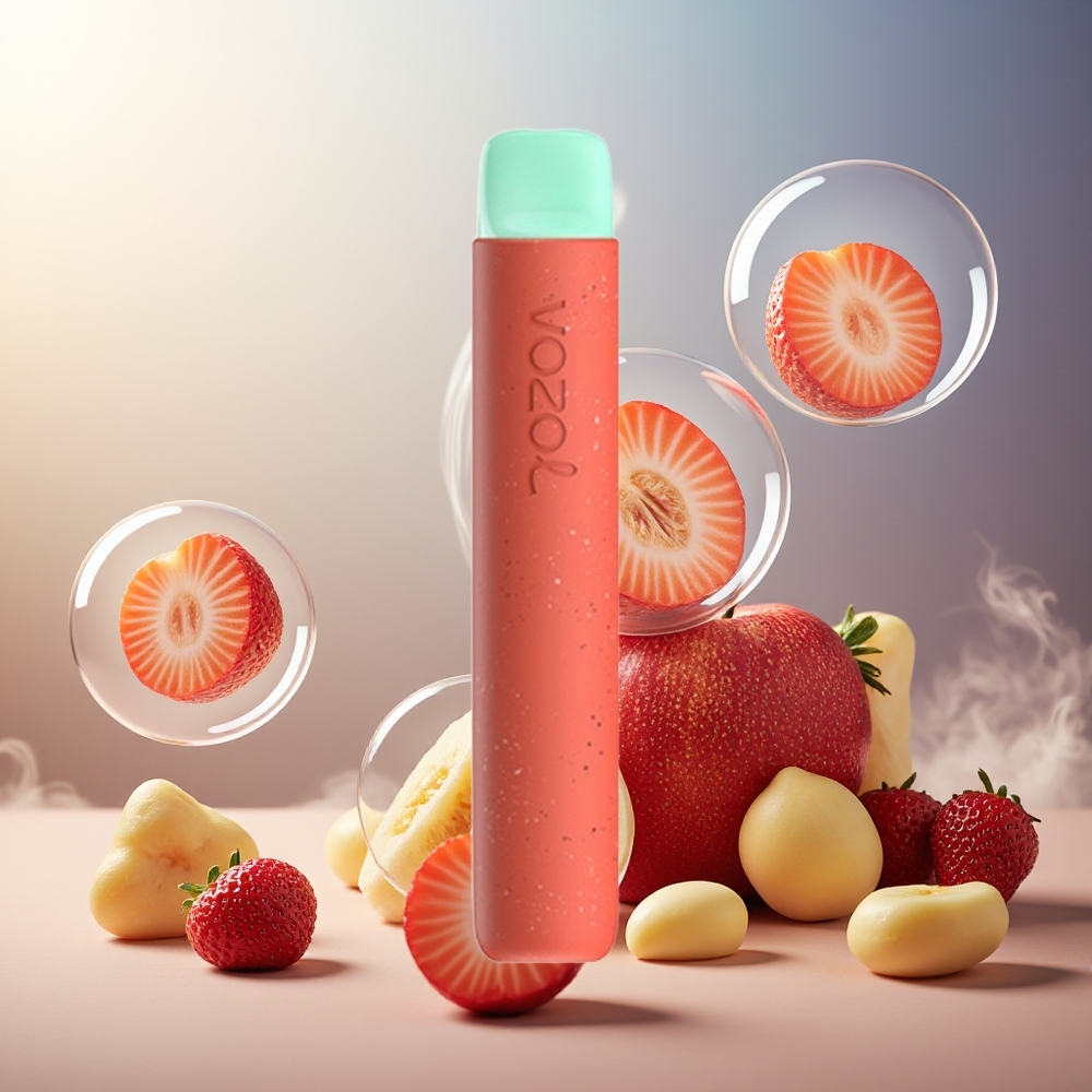 Partihandel Sverige VOZOL STAR 600 Engångs Vape Jordgubb Äpple 2ML 600 puffar