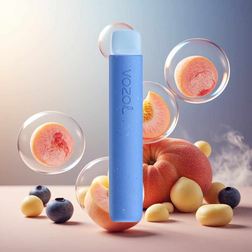 Partihandel Sverige VOZOL STAR 600 Fleranvändare 600 Puffar Persika Blåbär Godis Mesh Coil 20mg/ml