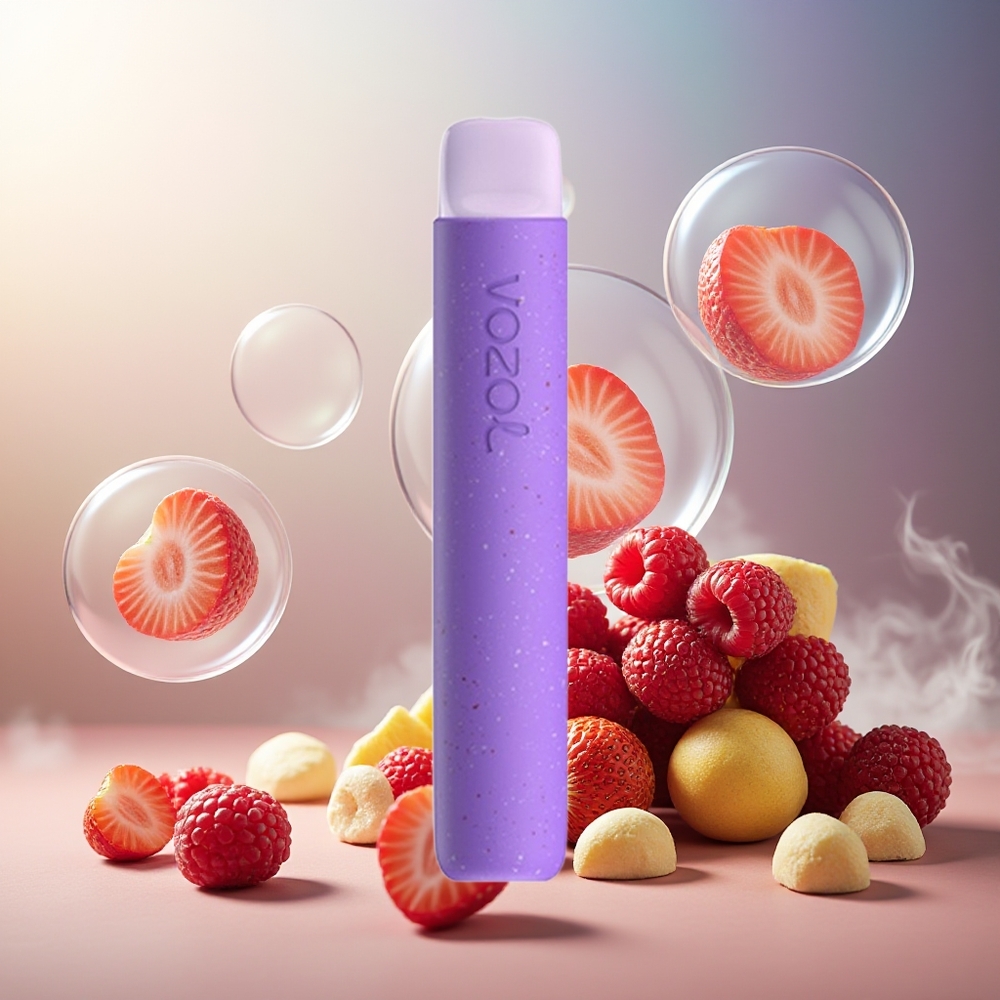 Partihandel Sverige VOZOL STAR 600 Jordgubb Hallon Körsbär Disposable 2ML 600 Puffs