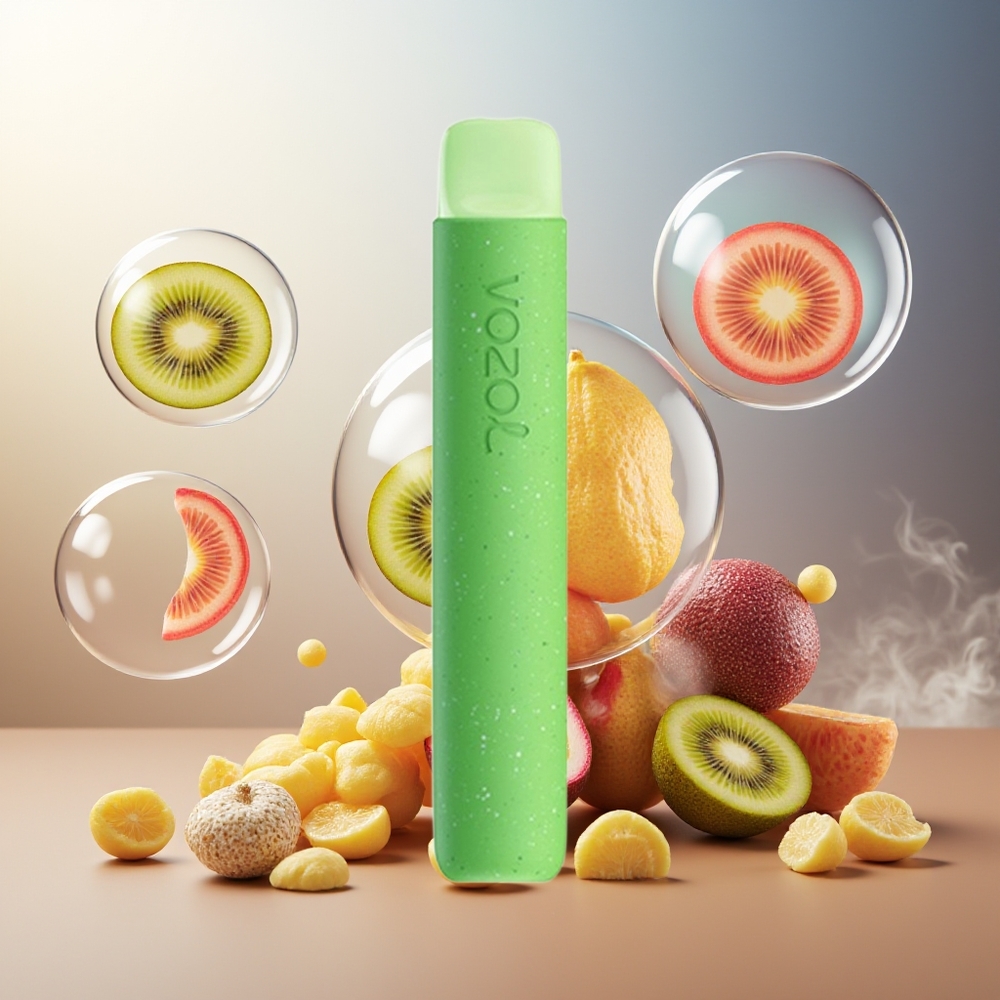 Partihandel Sverige VOZOL STAR 600 Kiwi Guava Passionsfrukt 2ML 600 Puffar Mesh Coil