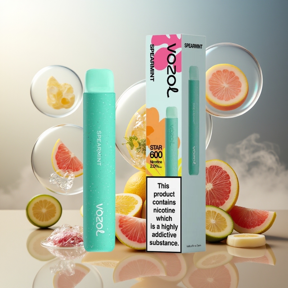 Partihandel Sverige VOZOL STAR 600 Mesh PCR 2ML Grönmynta Disposable