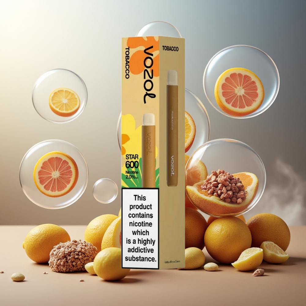 Partihandel Sverige VOZOL STAR 600 Tobak Mesh Coil 2ML 600 puffar