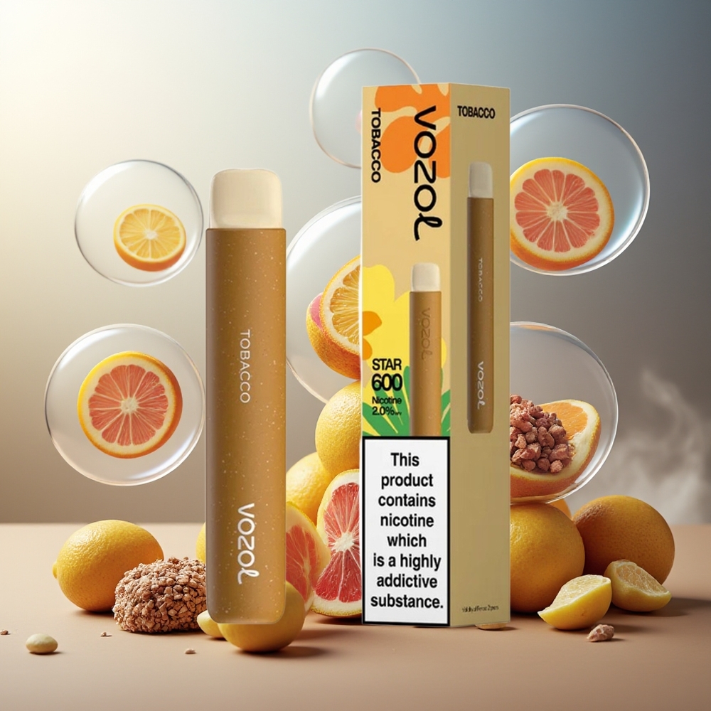 Partihandel Sverige VOZOL STAR 600 Tobak Mesh Coil 2ML 600 puffar